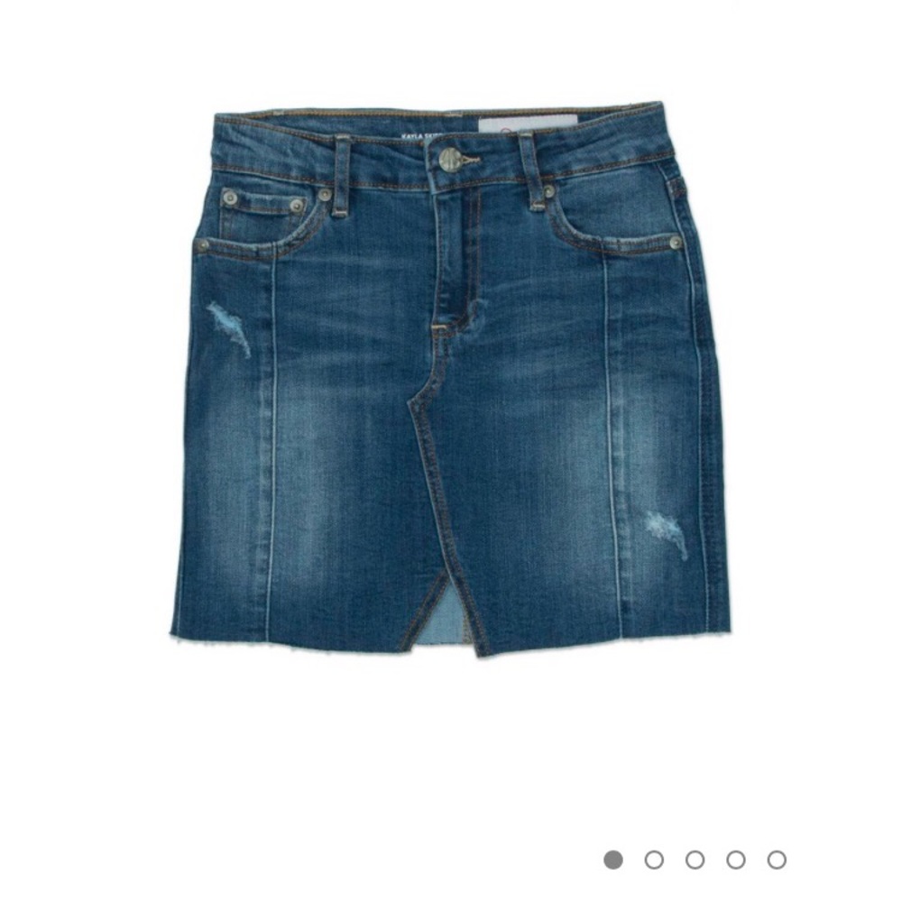 Kayla mid-length denim skirt